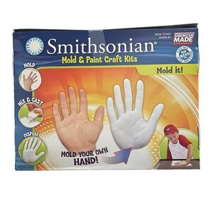 Smithsonian Kid’s Mold and Paint Hand Plaster Kit NEW